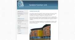 Desktop Screenshot of cerebralfunctionunit.co.uk